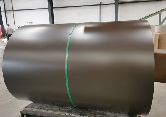 Koil Warna Perunggu Aluzinc Base Metal PPGL AZ100 Untuk Gutter Dan Panel Atap PPGI PPGL Pra-dicat