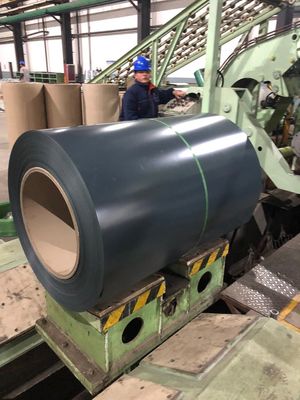 AZ60 JIS G3302 PPGI Prepainted Steel Coil Aluzinc Steel Coils 650-1250mm