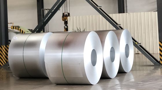 Az150 ASTM Bangunan Aluminium Zinc Coils Lembar Atap Anti Finger Dx51d+Az Zincalume