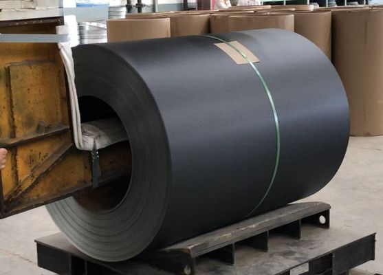 Tekstur Lukisan Warna Hitam Super HDP Beckers Z275 Matt PPGI Pre-dicat