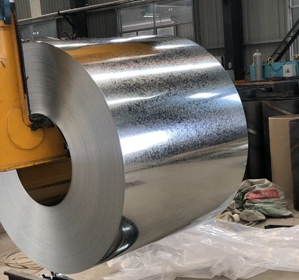 Z40 0.4mm 1250mm Besar Cerah Spangle Hot Dip Galvanized Steel GI Coils Untuk Rolling Pintu dan lantai Dek DX51D