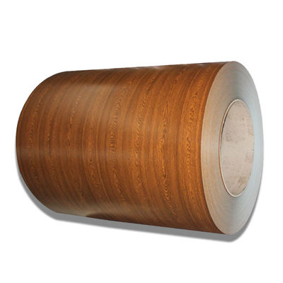 3003H24 H26 Aluminium Coil PVDF Wall Roof Sheet Printech Color Coil Kayu Biji 50 Tahun Garansi Warna Lapisan Coil