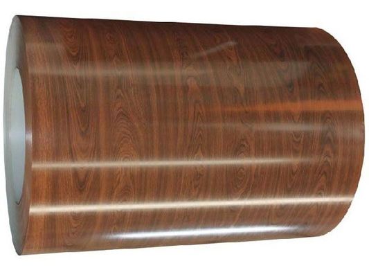 PVDF Coil Coating Color Coated Aluminium Coil Gandum Kayu 5052 5754 8011