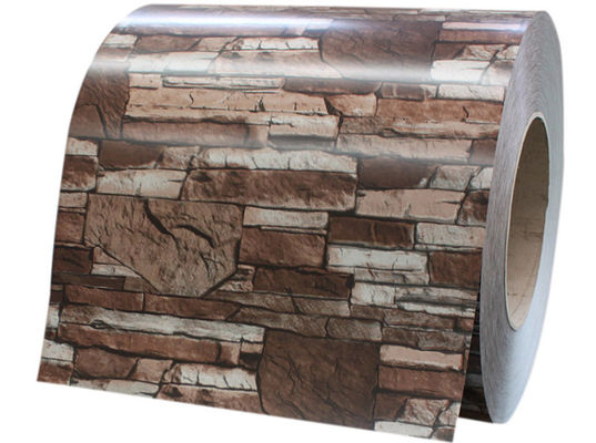 Brick Grain Color Coated Aluminium Coil 1100 tahan kotoran