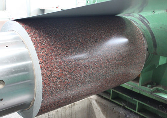 3003 H26 Aluminium Granit Coil 0.80*1200 PVDF Warna-warni Aluminium Wall Cladding Customized Pattern 50 Tahun Garansi