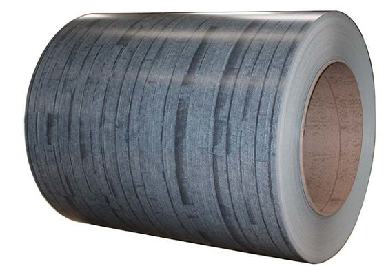 508/610mm Koil Aluminium Berlapis Warna Gandum Kayu 1100 1060 8011