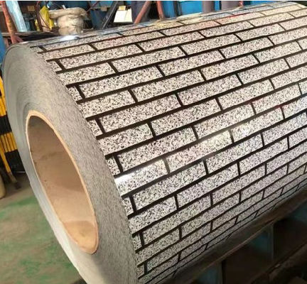 Brick Pattern Printech Color Coated Coil AkzoNobel Bahan Bangunan