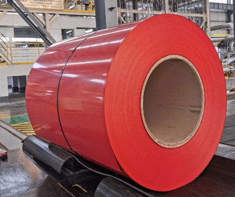 Prepainted Galvalume Steel AZ120 PPGL Steel Coil SMP DX51D Untuk Panel Tembok Logam