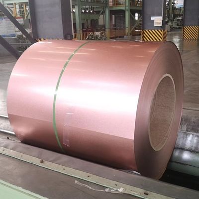 1200mm AZ120 GL Galvalume 55% ALU ZINC Coils Rose Golden Anti Finger Print