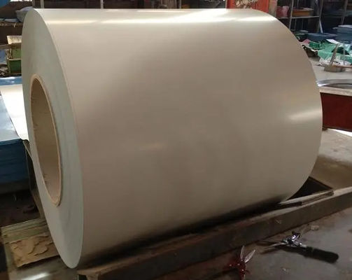 RAL1014 Gading PVDF AkzoNobel Aluminium Coils 3003 H24 PE/Color Coated/Prepainted/Color Coated Aluminium Mill Selesai