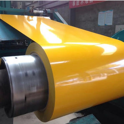 Sisi Atas 15μM ~ 55μM Warna dilapisi Koil Aluminium / PPGI / PPGL AZ30-AZ275 Genteng