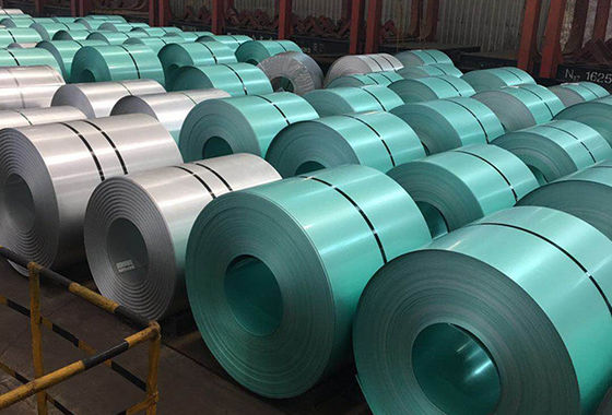 0.95BMT 168MM AFP Aluzinc Steel Coil Rumah Baja Ringan G550 Baja Struktural AZ150 Galvalume Steel Coil Anti-Finger Prin