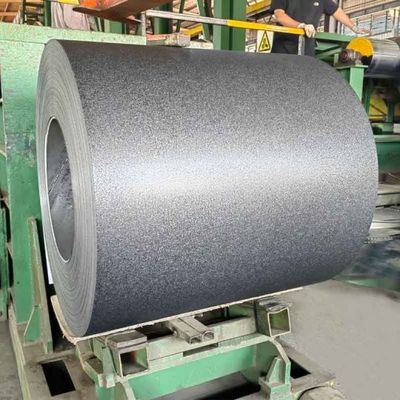 SGCC / DX51D+Z Kerutan Tekstur Mat Prepainted PPGI Coil Warna dilapisi Steel Coil 10-30 Tahun 28 Gauge Z30-Z275G/M2