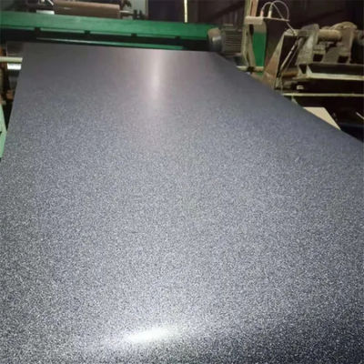 Batubara RAL7024 Wrinkle Steel PVDF PPGl G90=Z275 Tekstur Matt Pre-dicat Lapisan atap baja galvanis