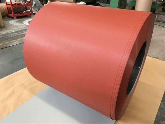 275G/M2 Tekstur Matt Color Coated Steel Coils 0.125-0.8mm*600-1250mm