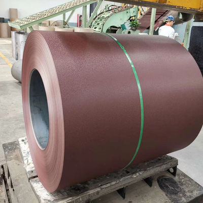 26 Gauge Tekstur 3D Wrinkle Matt Finish Pre-dicat Galvanized Aluzinc Steel Coil