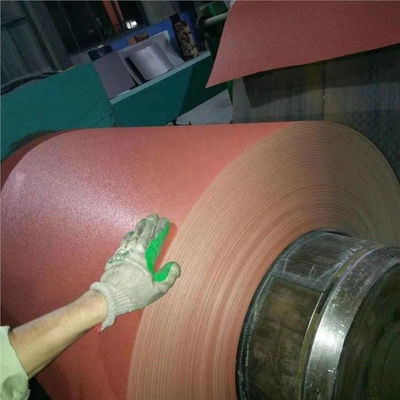 Wrinkle Matt PPGI Steel Coil Z120 Tekstur Pra-dicat berwarna Panel Atap Tile Beckers RMP 15 Tahun Garansi