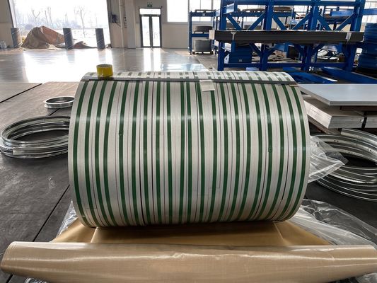 ASTM DIN GB Z275 Z180 G350 Dx51d Dx52D SPCC Spangle Seng Dilapisi Galvalume Steel Strip Coil Standar Kemasan Layak Laut