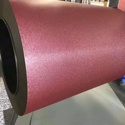 Kerutan Anti-iklim Tekstur Matt Prepainted Steel Precoated Galvanized Steel Coil tahan api, dapat didaur ulang