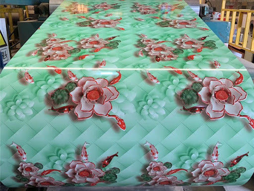 Polyester ((PE) Warna dilapisi Prepainted Galvanized PPGI Steel Coil 0.28 * 600mm Printech Warna dilapisi Coil JIS G3302; EN1014