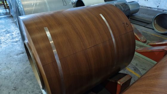 Kanada Metal Panel Atap 40 Tahun Garansi Dengan 0,60mm HDP Dark Oak Printech Cat Steel Coil