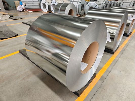 Tin-Plate Roller Coating Aerosol Tinplate Can Products Elektrolitik Tin Plate Coils BA T4 2.8/2.8 Kekuatan tinggi