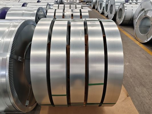 Slitting Steel Coils High-Strength G550 Aluzinc Steel Strip untuk frame baja dan purlins aplikasi